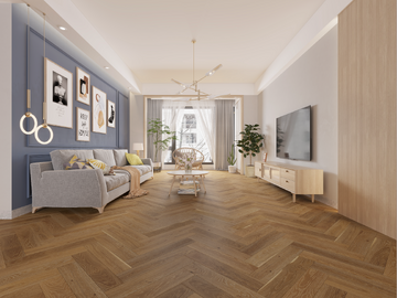 Biyork Nouveau 7 Bespoke Herringbone - Forest Grotto